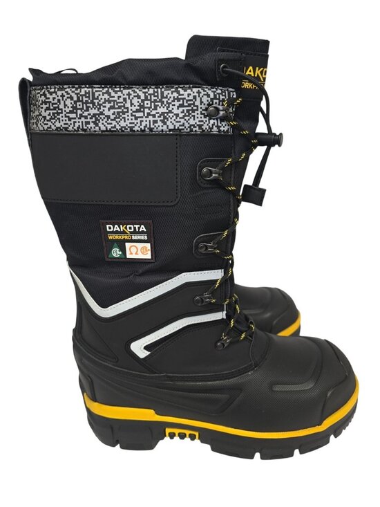 DAKOTA Men\'s 8530 Steel Toe Steel Plate Safety Winter Felt Pack Boots Black 11M main image 5